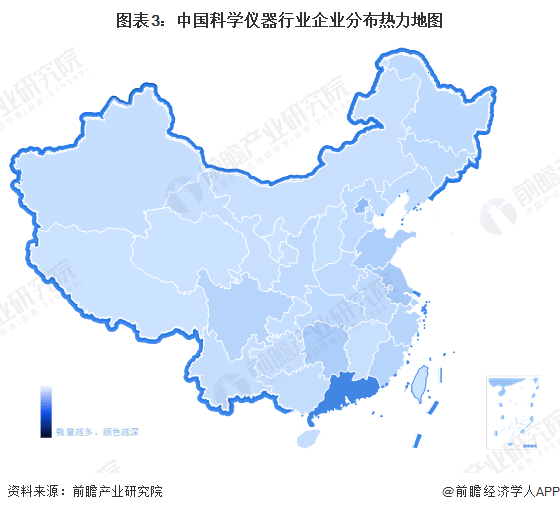 博乐体育【干货】2023年中邦科学仪器行业工业链近况及市集角逐体例解析 江苏省代外性企业分散较众(图3)